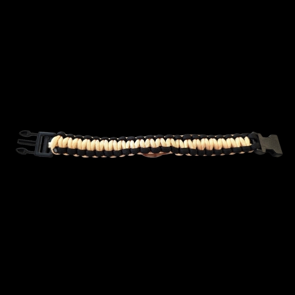 New Orleans Saints Black and Tan Paracord Bracelet - Picture 5 of 5